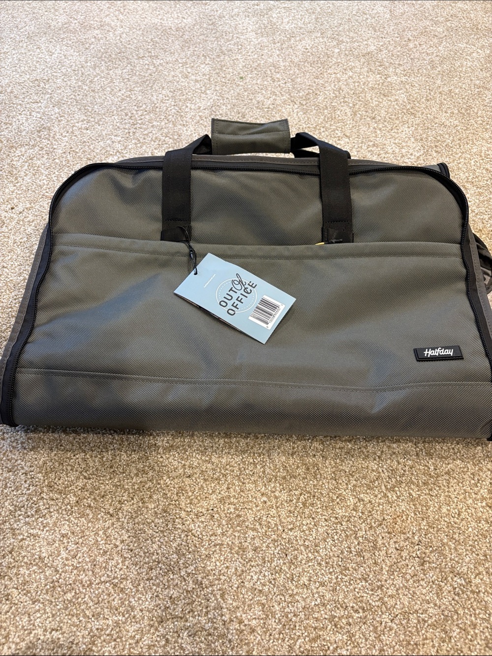 Half day Olive Green Men's Carry Bag - Travel & Office Sleeve